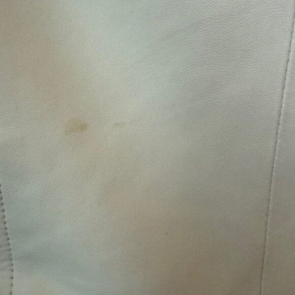 Pre-Loved IRO Cream Lamb Leather Motorcycle Jacket - EU 36 or XS - Picture 8 of 10